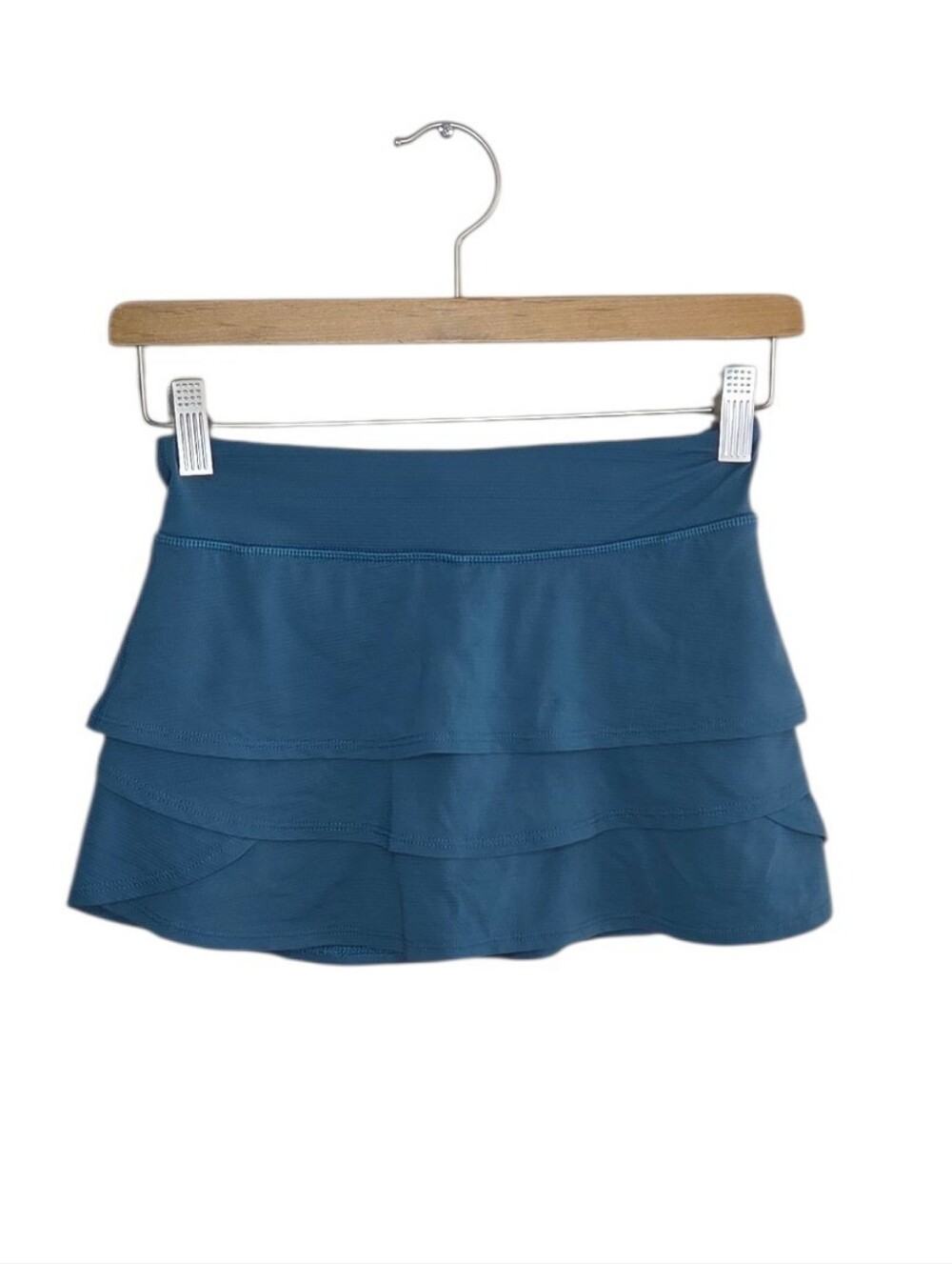 Athleta Girl Teal Layered Tiered Swing Skort Girls Size Medium 8-10 Sporty Cute